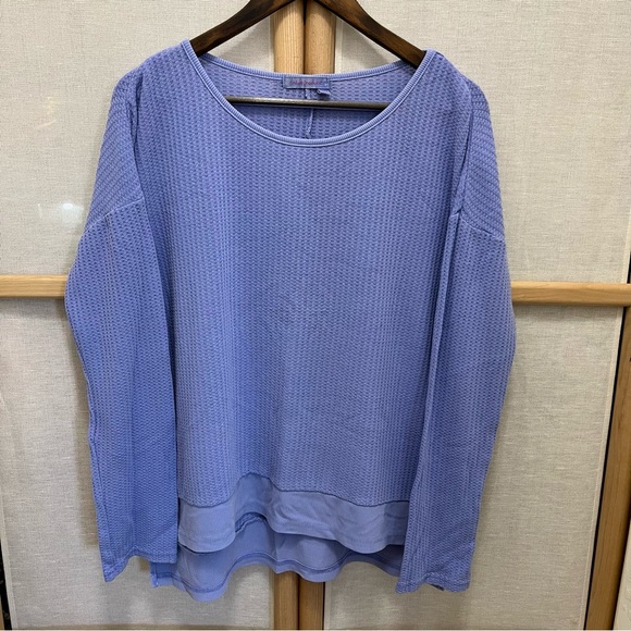 Fresh Produce Waffle Knit Long Sleeve Layered Top XS/SM - Picture 1 of 7
